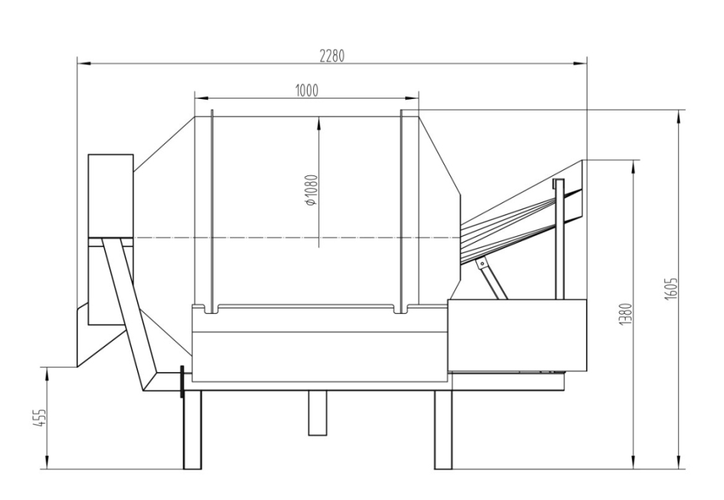 Stainless Steel Rotary Drum Mixer（images 5）
