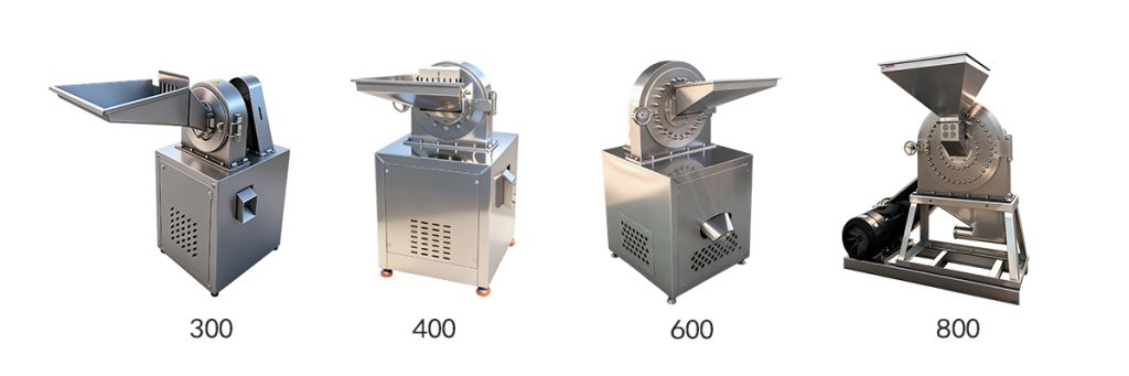 Stainless steel pulverizer models